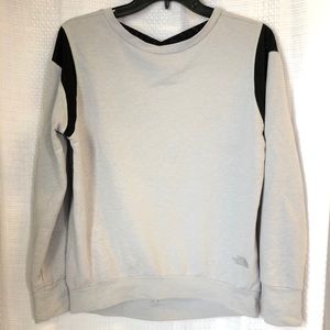 Women’s north face gray open back sweater